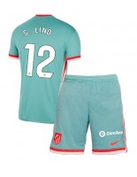 Atletico Madrid Samuel Lino #12 Vieraspaita Lasten 2024-25 Lyhythihainen (+ shortsit)